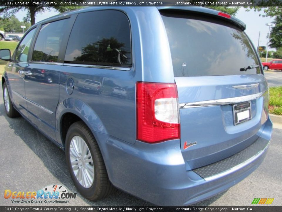 2012 Chrysler Town & Country Touring - L Sapphire Crystal Metallic / Black/Light Graystone Photo #4