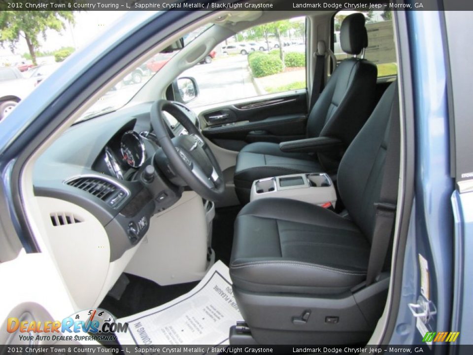 Black/Light Graystone Interior - 2012 Chrysler Town & Country Touring - L Photo #8