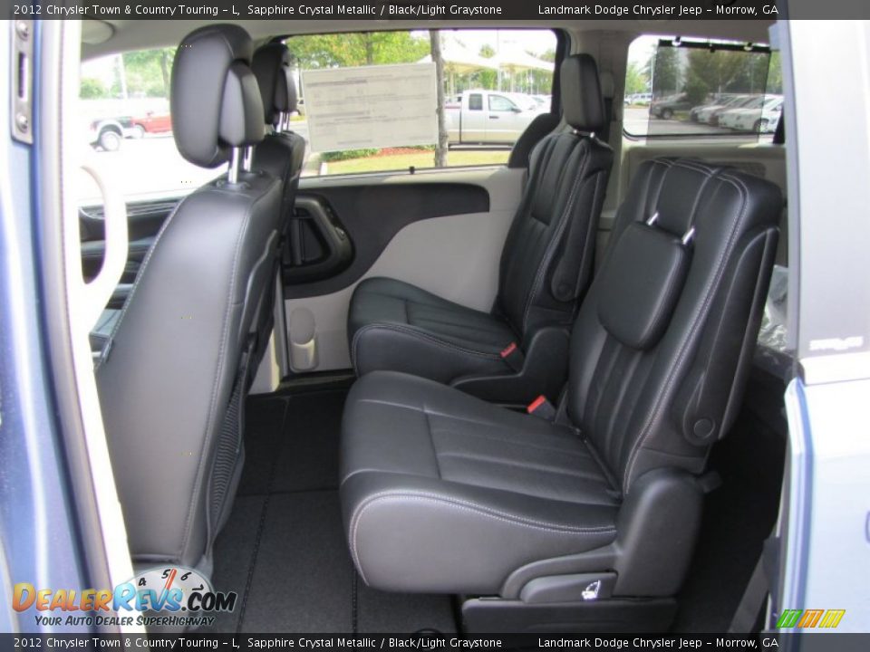 Black/Light Graystone Interior - 2012 Chrysler Town & Country Touring - L Photo #9