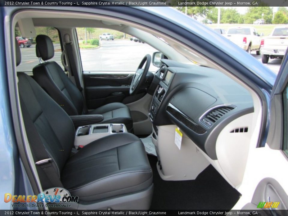 Black/Light Graystone Interior - 2012 Chrysler Town & Country Touring - L Photo #11