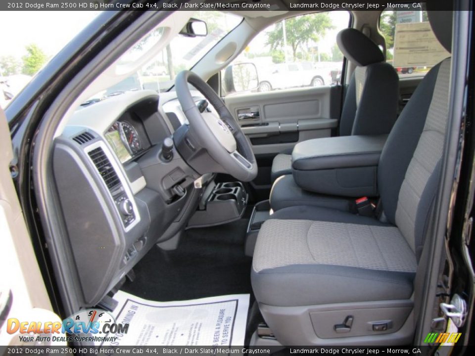 Dark Slate Medium Graystone Interior 2012 Dodge Ram 2500