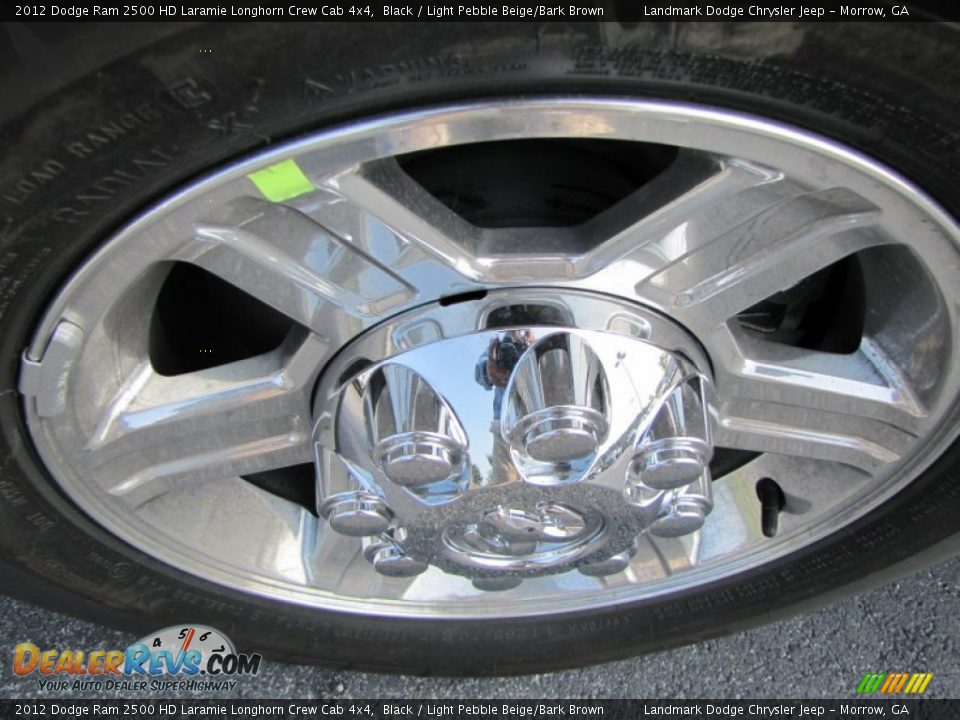 2012 Dodge Ram 2500 HD Laramie Longhorn Crew Cab 4x4 Black / Light Pebble Beige/Bark Brown Photo #5