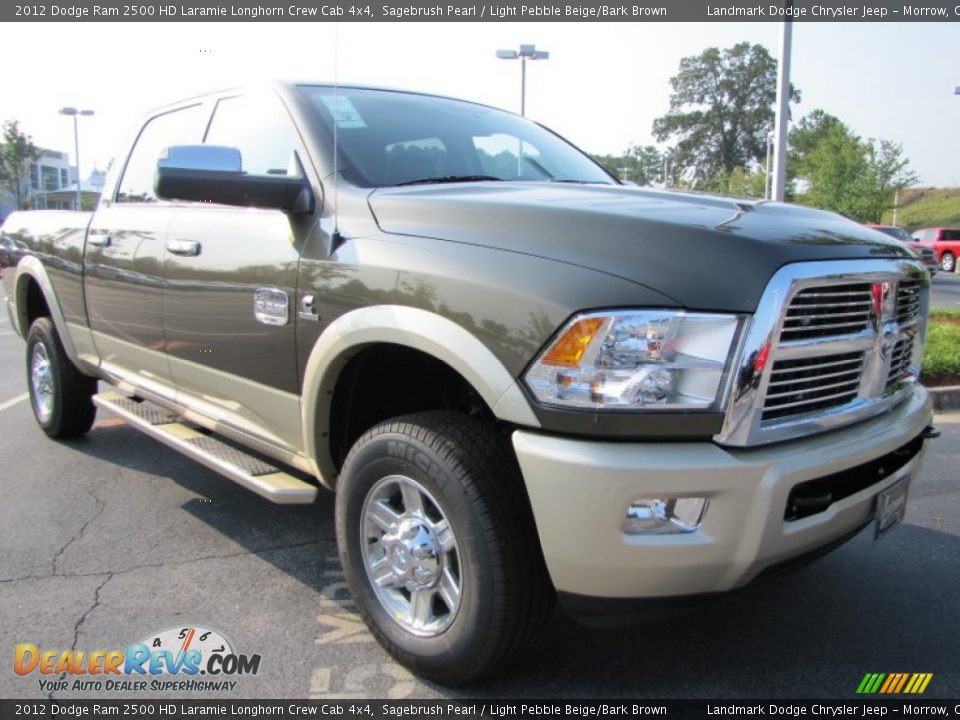 Front 3/4 View of 2012 Dodge Ram 2500 HD Laramie Longhorn Crew Cab 4x4 ...