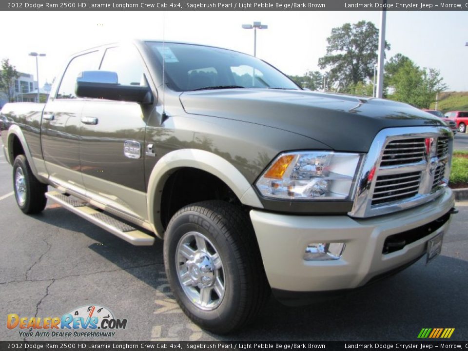 Front 3/4 View of 2012 Dodge Ram 2500 HD Laramie Longhorn Crew Cab 4x4 Photo #4