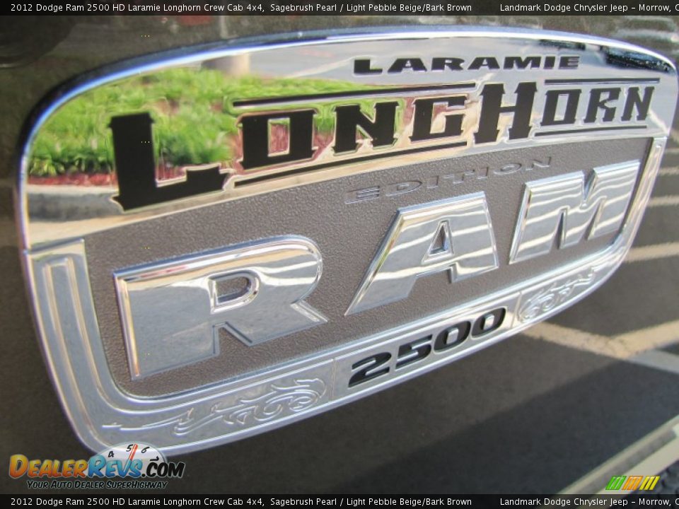 2012 Dodge Ram 2500 HD Laramie Longhorn Crew Cab 4x4 Sagebrush Pearl / Light Pebble Beige/Bark Brown Photo #6