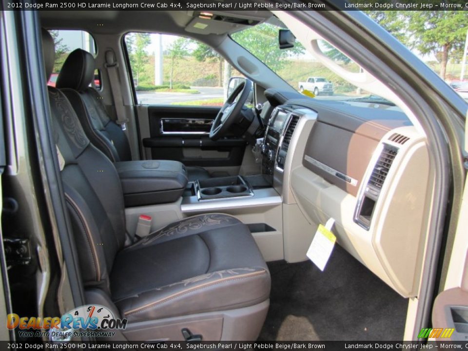 2012 Dodge Ram 2500 HD Laramie Longhorn Crew Cab 4x4 Sagebrush Pearl / Light Pebble Beige/Bark Brown Photo #9