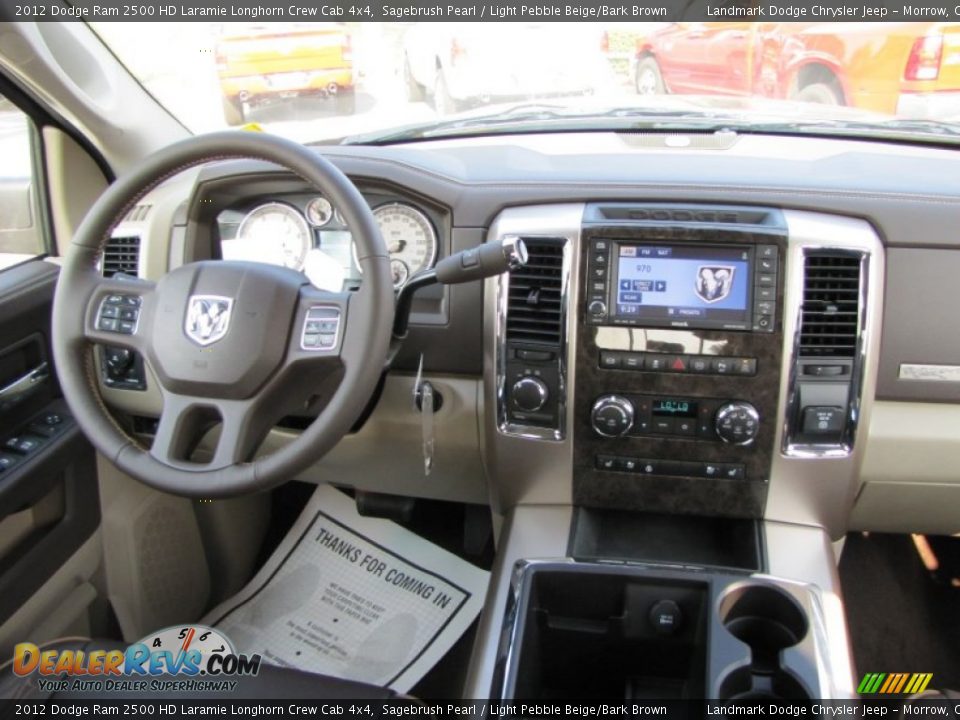 2012 Dodge Ram 2500 HD Laramie Longhorn Crew Cab 4x4 Sagebrush Pearl / Light Pebble Beige/Bark Brown Photo #10