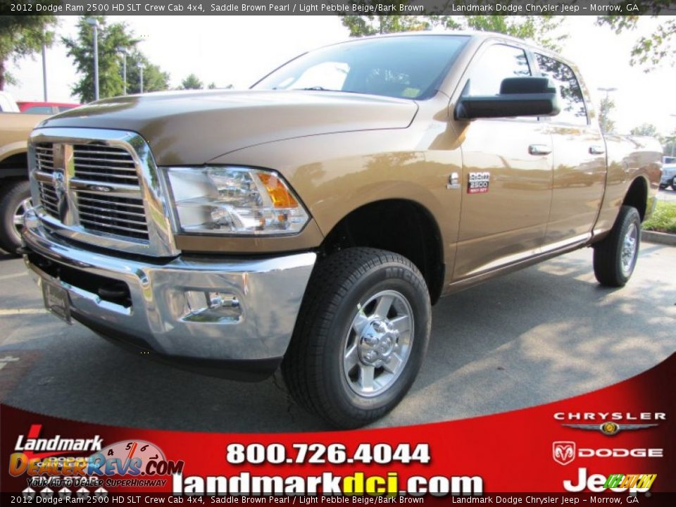 2012 Dodge Ram 2500 HD SLT Crew Cab 4x4 Saddle Brown Pearl / Light Pebble Beige/Bark Brown Photo #1