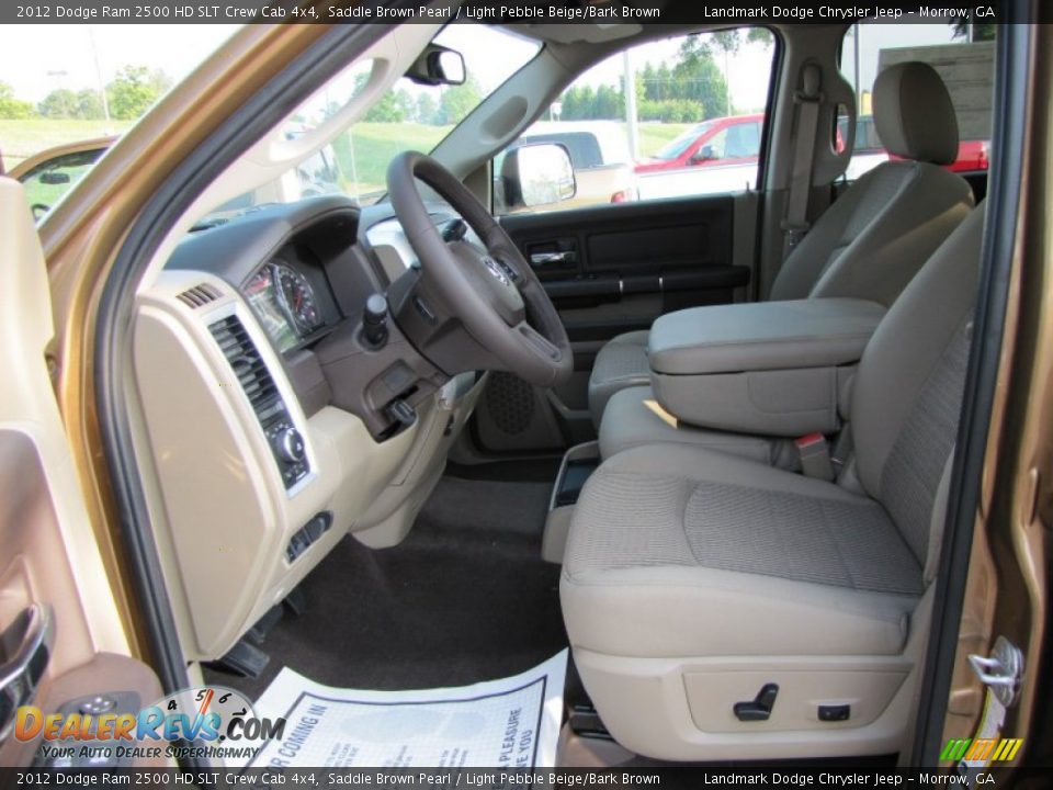 Light Pebble Beige/Bark Brown Interior - 2012 Dodge Ram 2500 HD SLT Crew Cab 4x4 Photo #5