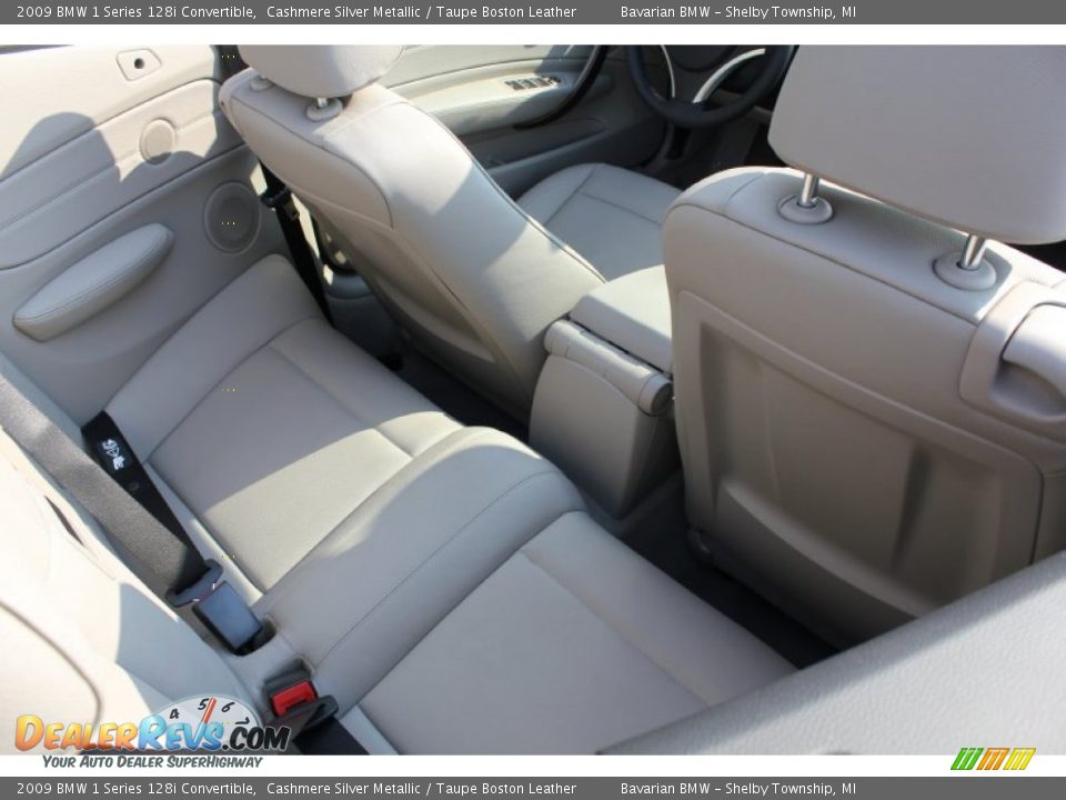 Taupe Boston Leather Interior - 2009 BMW 1 Series 128i Convertible Photo #13