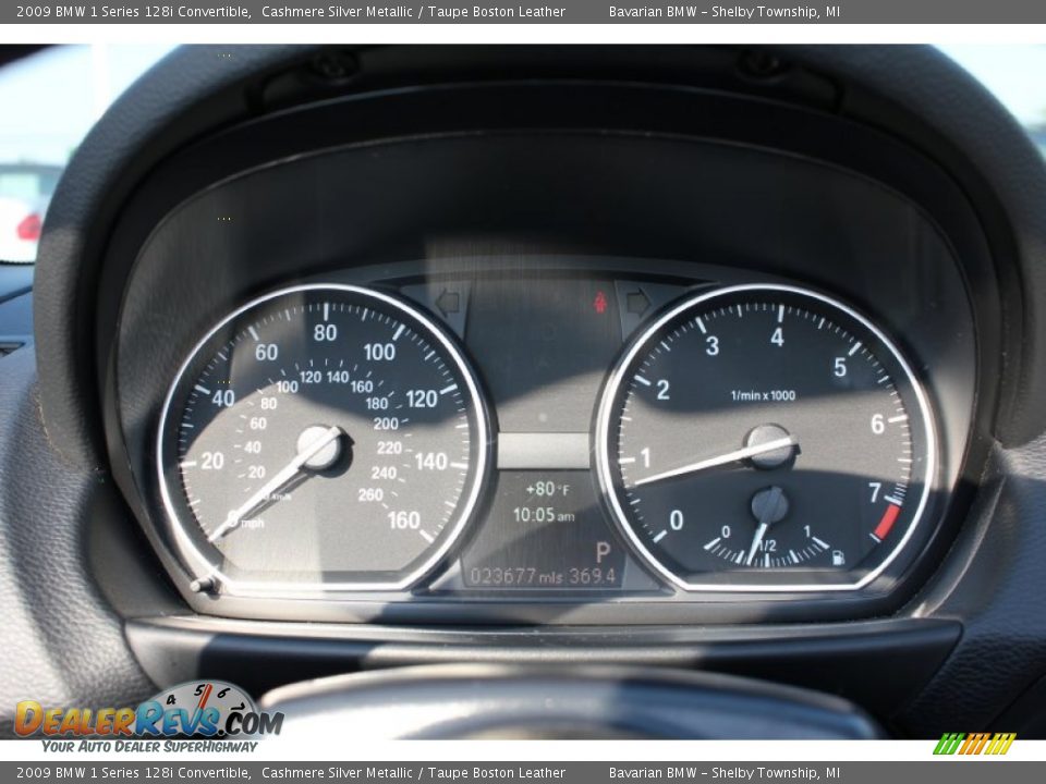 2009 BMW 1 Series 128i Convertible Gauges Photo #15