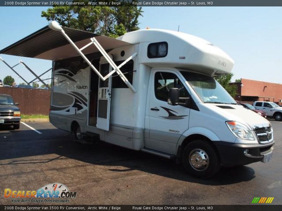 2008 Dodge Sprinter Van 3500 RV Conversion Arctic White / Beige Photo #2