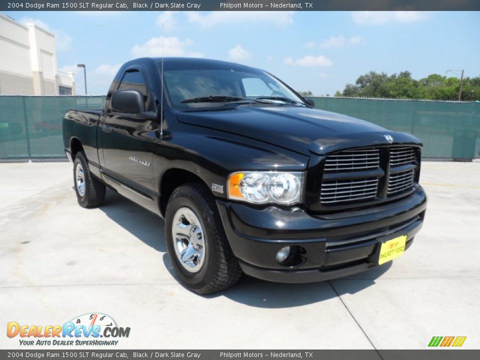 2004 Dodge Ram 1500 SLT Regular Cab Black / Dark Slate Gray Photo #1