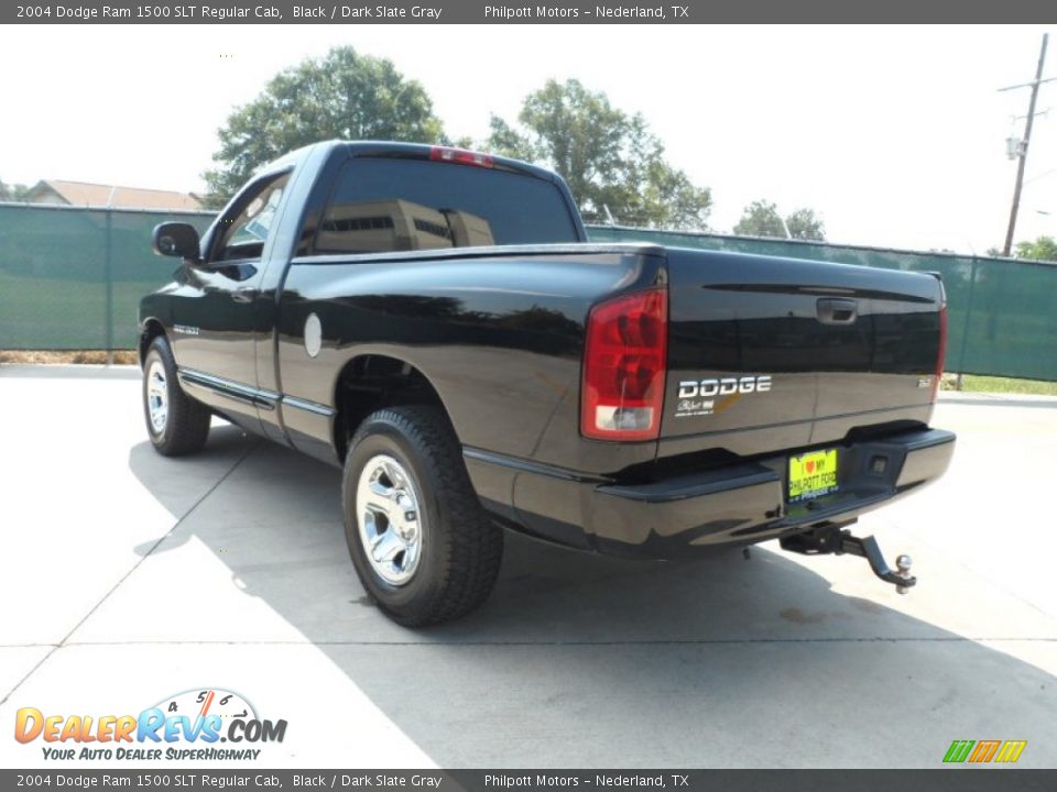 2004 Dodge Ram 1500 SLT Regular Cab Black / Dark Slate Gray Photo #5