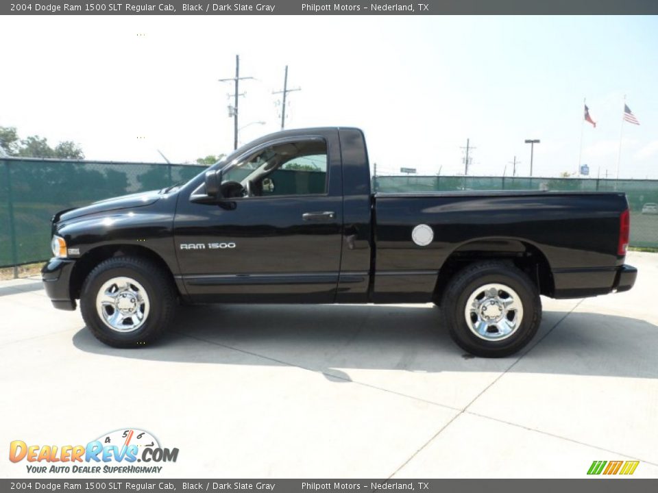 2004 Dodge Ram 1500 SLT Regular Cab Black / Dark Slate Gray Photo #6