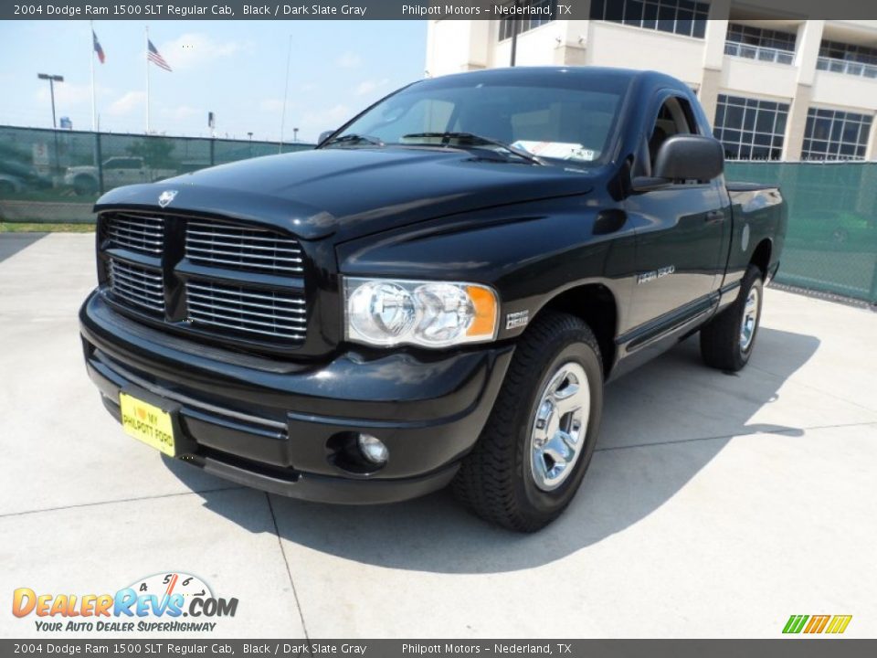 2004 Dodge Ram 1500 SLT Regular Cab Black / Dark Slate Gray Photo #7