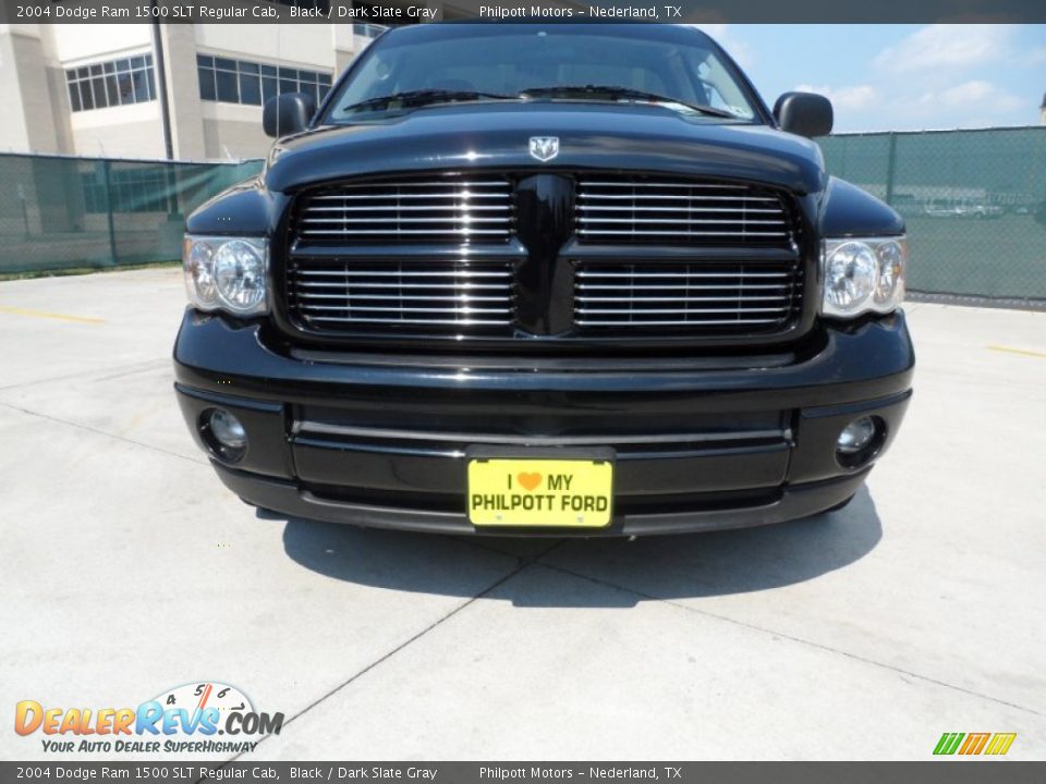 2004 Dodge Ram 1500 SLT Regular Cab Black / Dark Slate Gray Photo #9