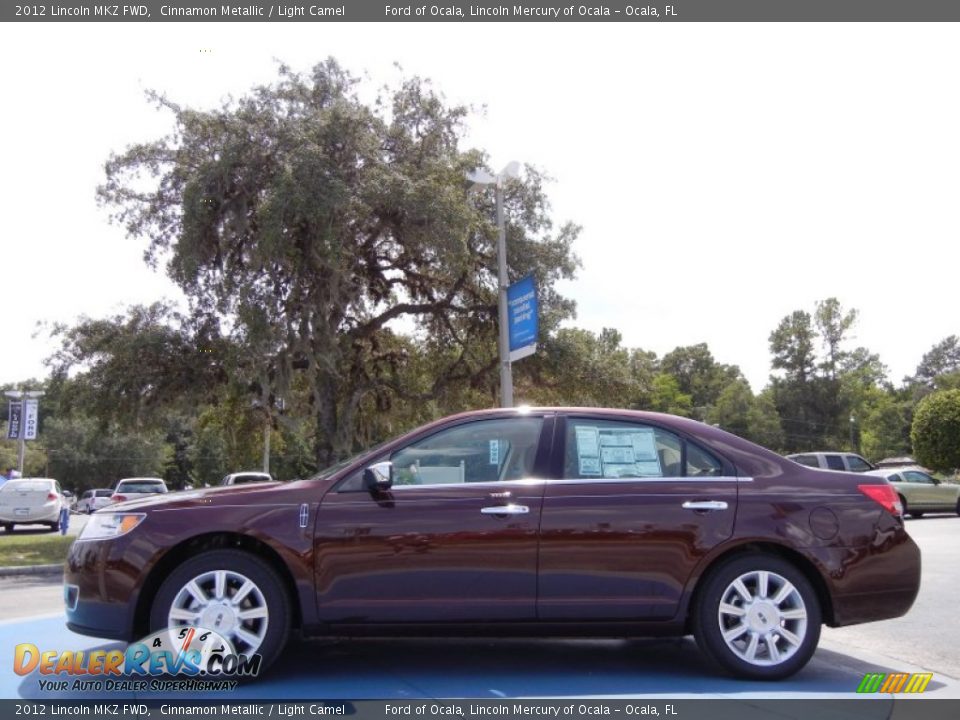 2012 Lincoln MKZ FWD Cinnamon Metallic / Light Camel Photo #2