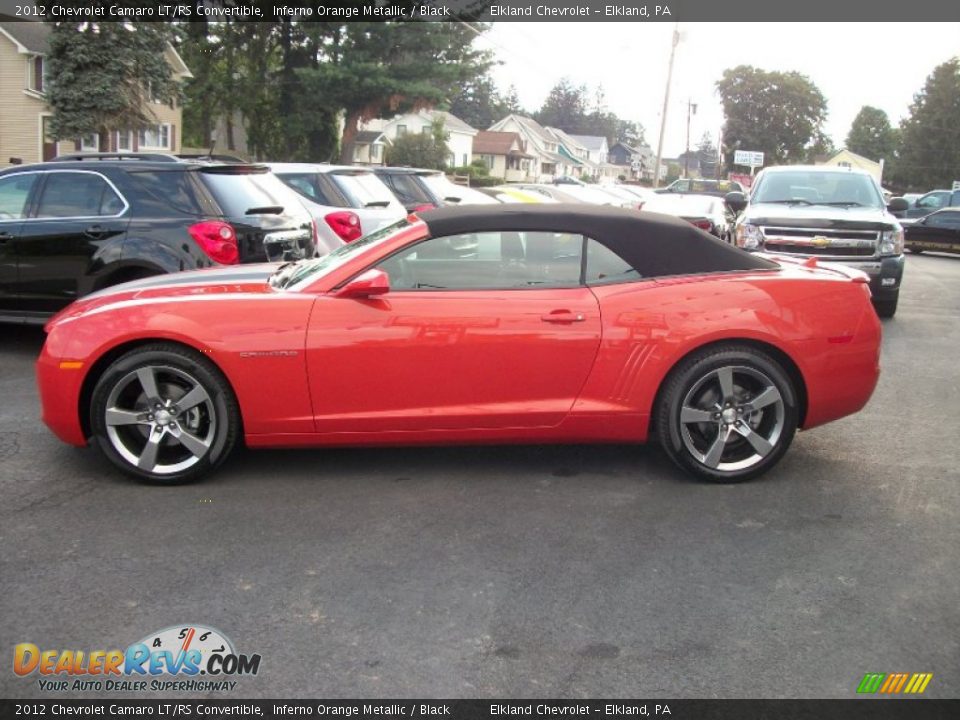 Inferno Orange Metallic 2012 Chevrolet Camaro LT/RS Convertible Photo #2