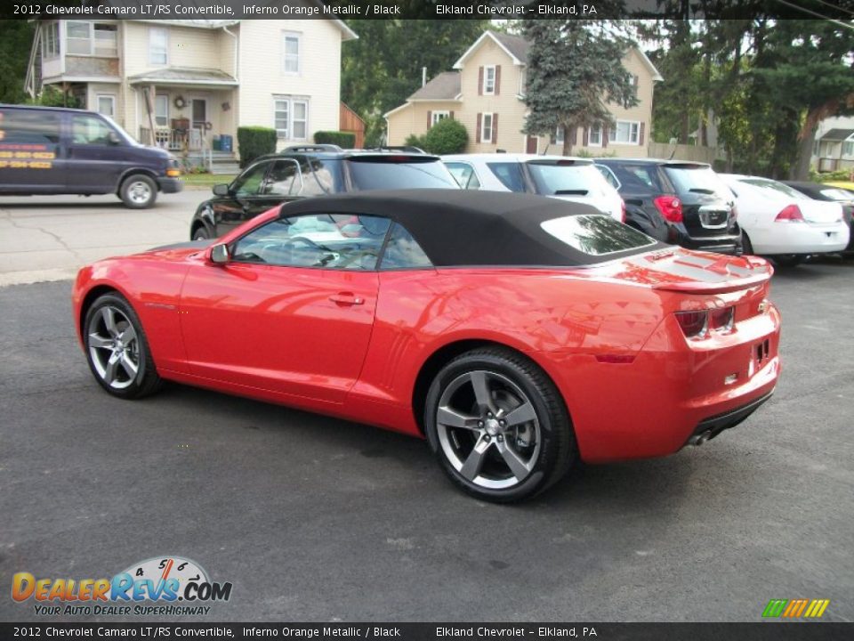 Inferno Orange Metallic 2012 Chevrolet Camaro LT/RS Convertible Photo #3