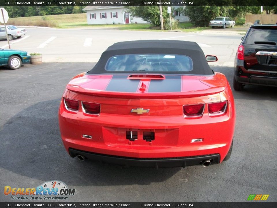 2012 Chevrolet Camaro LT/RS Convertible Inferno Orange Metallic / Black Photo #4