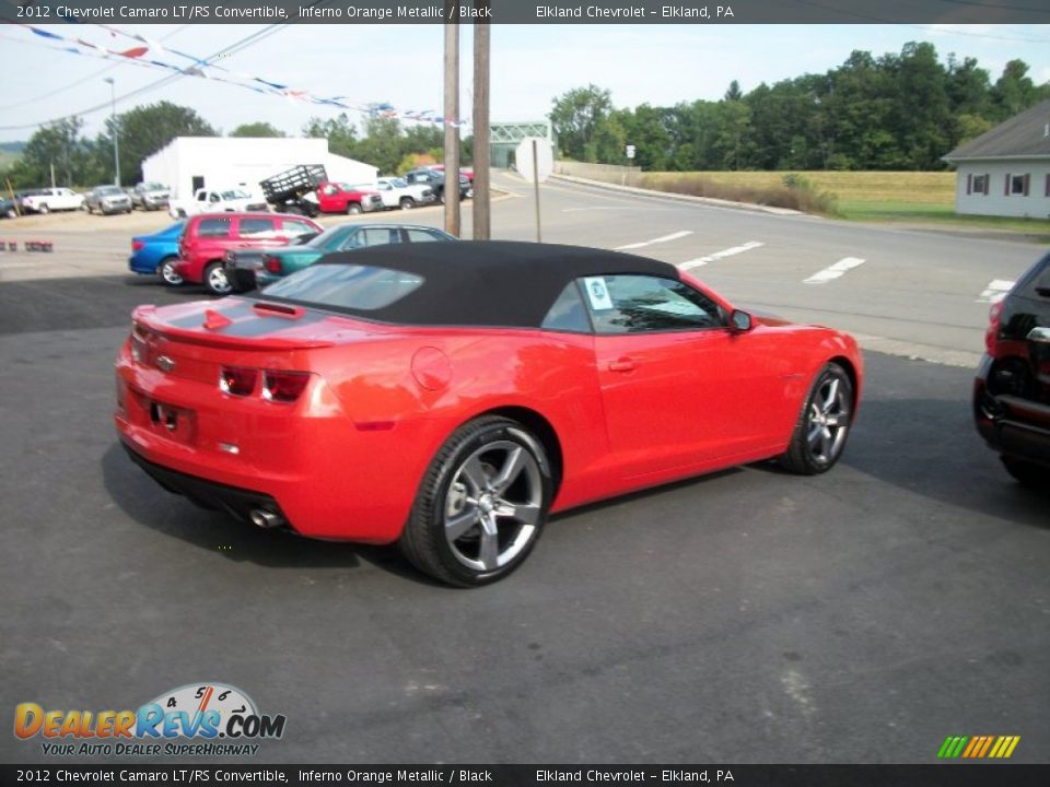 2012 Chevrolet Camaro LT/RS Convertible Inferno Orange Metallic / Black Photo #6