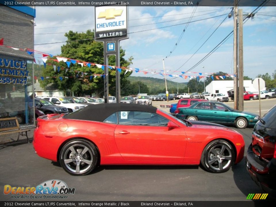 2012 Chevrolet Camaro LT/RS Convertible Inferno Orange Metallic / Black Photo #7