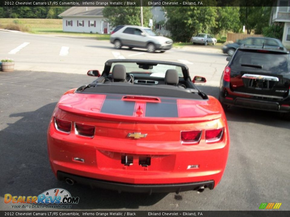 2012 Chevrolet Camaro LT/RS Convertible Inferno Orange Metallic / Black Photo #13