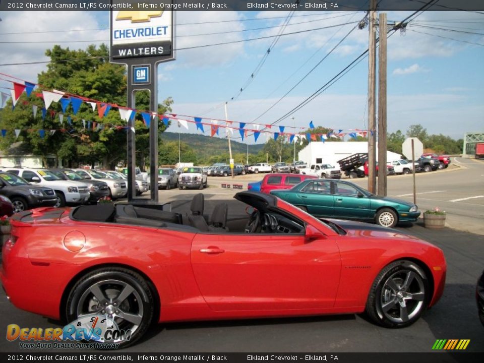 2012 Chevrolet Camaro LT/RS Convertible Inferno Orange Metallic / Black Photo #14