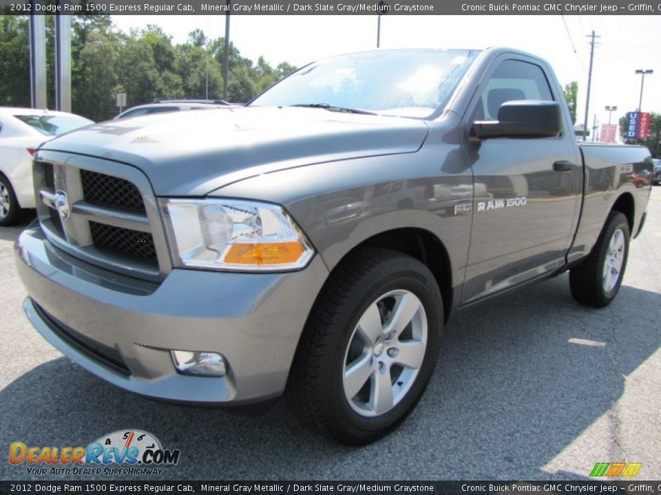 2012 Dodge Ram 1500 Express Regular Cab Mineral Gray Metallic / Dark Slate Gray/Medium Graystone Photo #3