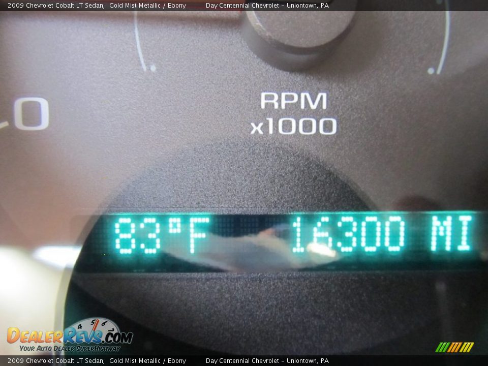 2009 Chevrolet Cobalt LT Sedan Gold Mist Metallic / Ebony Photo #15