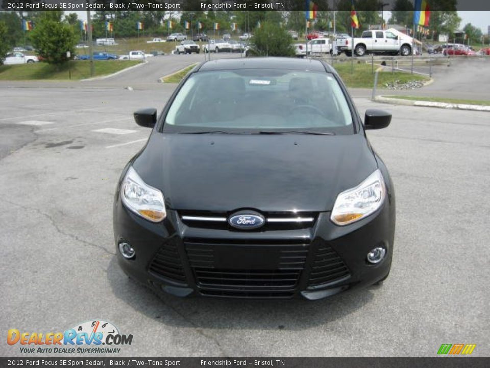 2012 Ford Focus SE Sport Sedan Black / Two-Tone Sport Photo #3