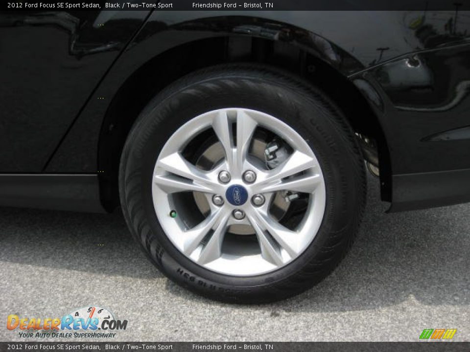 2012 Ford Focus SE Sport Sedan Black / Two-Tone Sport Photo #9