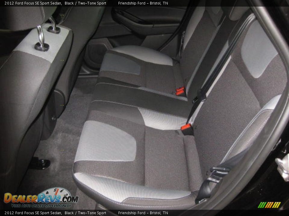 2012 Ford Focus SE Sport Sedan Black / Two-Tone Sport Photo #14