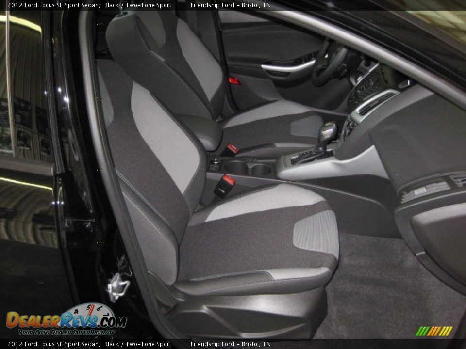 2012 Ford Focus SE Sport Sedan Black / Two-Tone Sport Photo #15