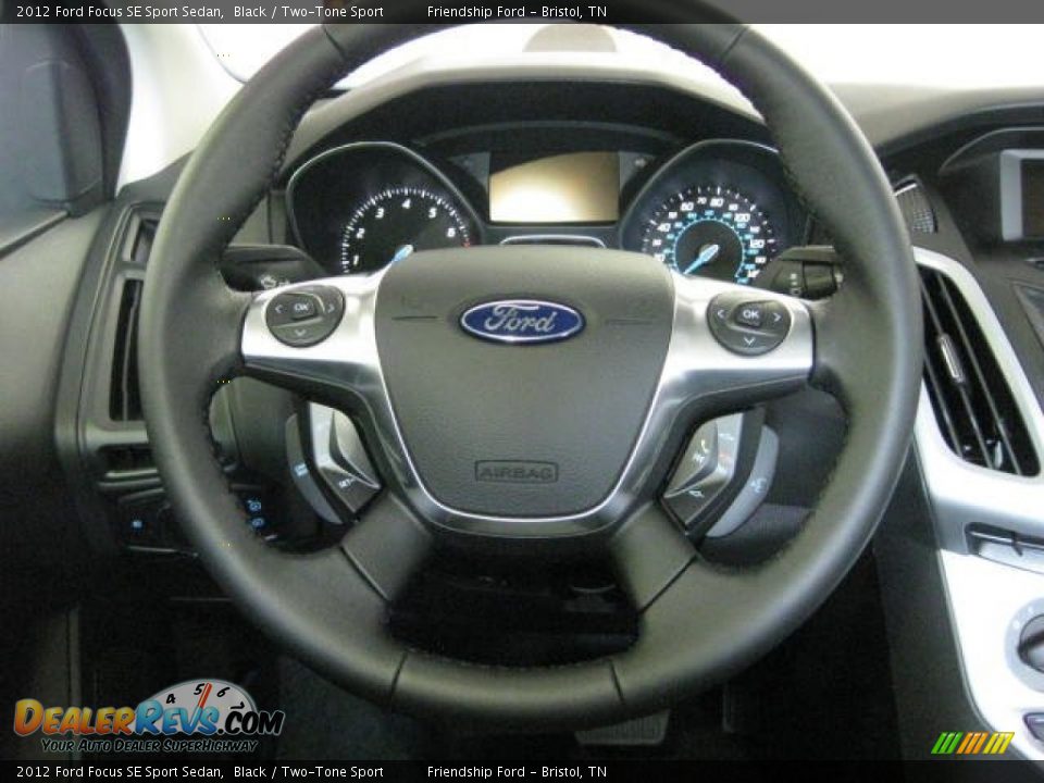 2012 Ford Focus SE Sport Sedan Black / Two-Tone Sport Photo #24