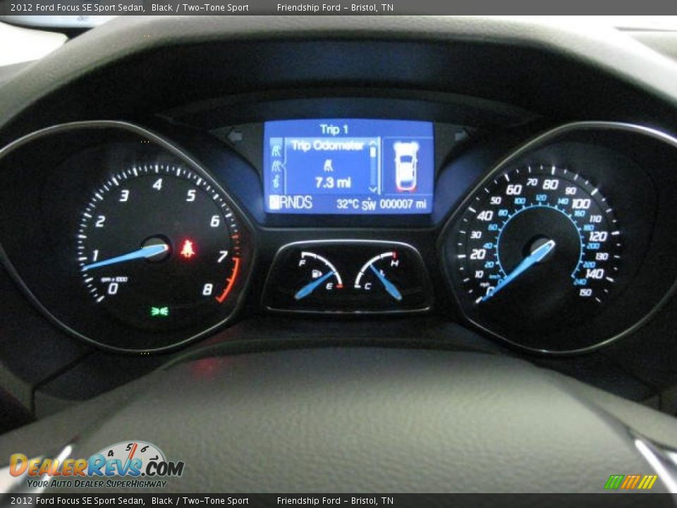 2012 Ford Focus SE Sport Sedan Black / Two-Tone Sport Photo #25