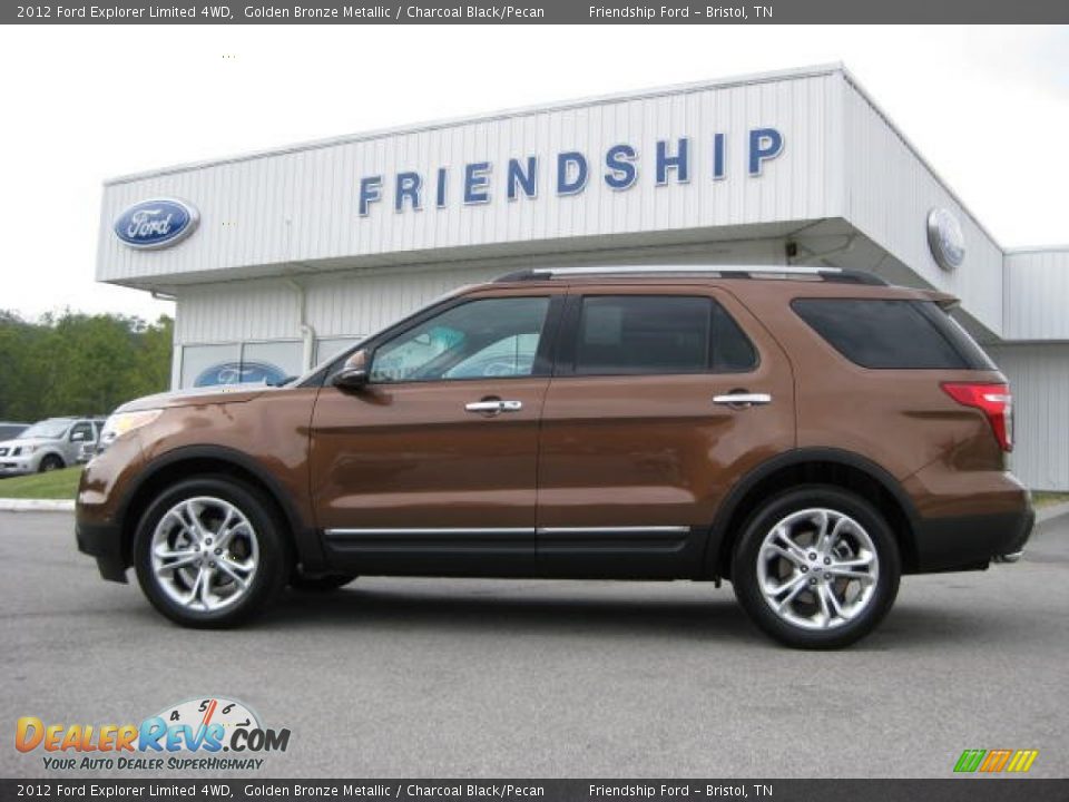 2012 Ford Explorer Limited 4WD Golden Bronze Metallic / Charcoal Black/Pecan Photo #1