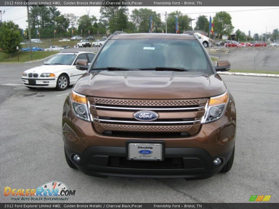 2012 Ford Explorer Limited 4WD Golden Bronze Metallic / Charcoal Black/Pecan Photo #3