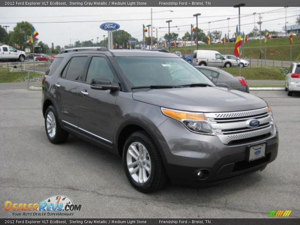 2012 Ford Explorer XLT EcoBoost Sterling Gray Metallic / Medium Light Stone Photo #4