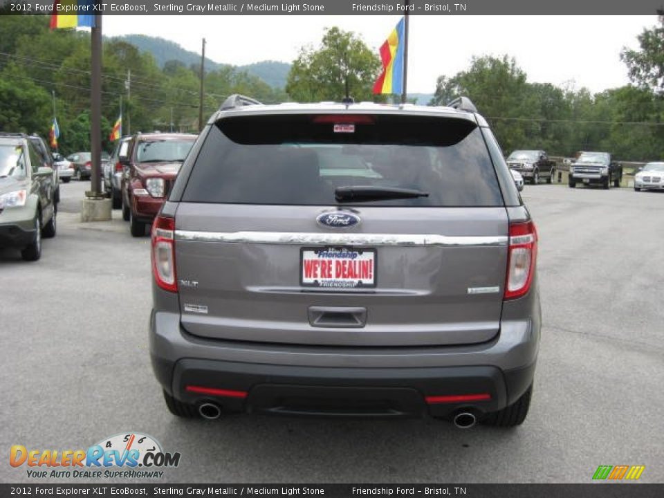 2012 Ford Explorer XLT EcoBoost Sterling Gray Metallic / Medium Light Stone Photo #7