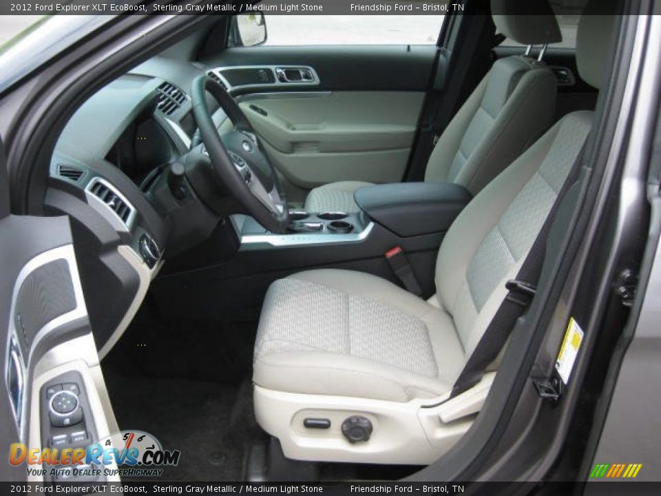 2012 Ford Explorer XLT EcoBoost Sterling Gray Metallic / Medium Light Stone Photo #10