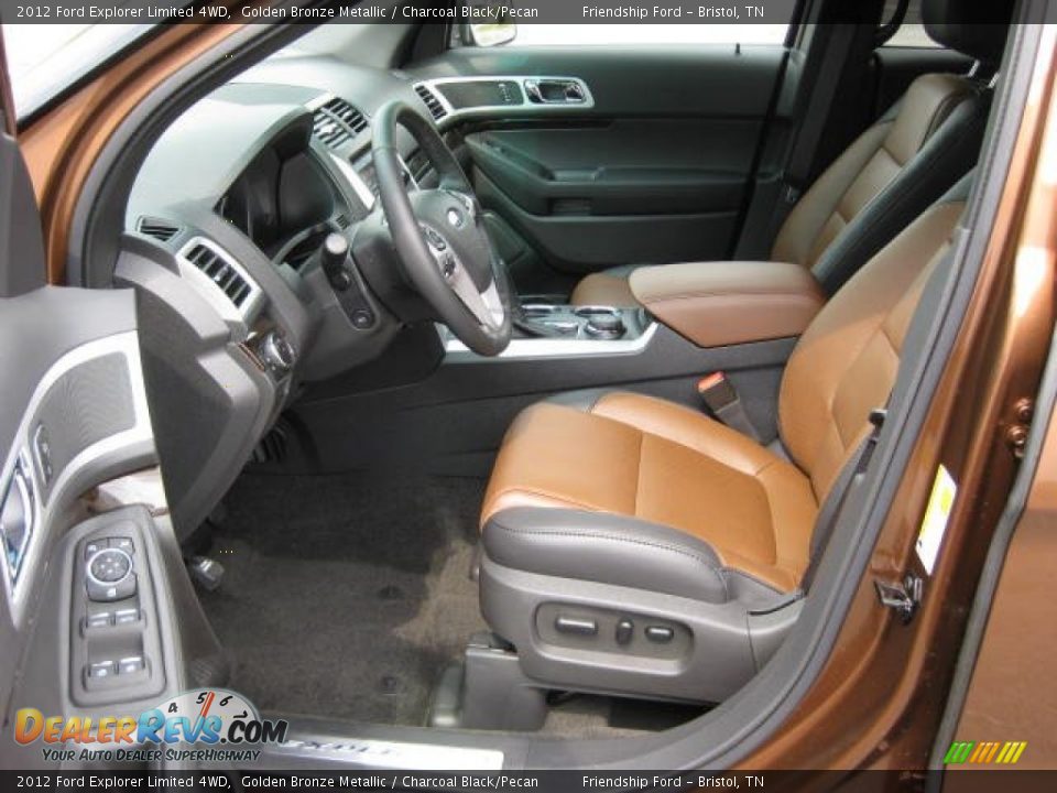 Charcoal Black/Pecan Interior - 2012 Ford Explorer Limited 4WD Photo #12