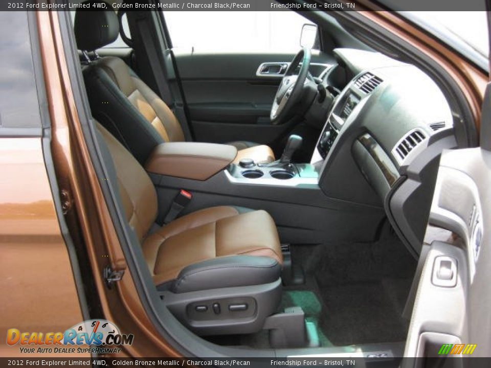 Charcoal Black/Pecan Interior - 2012 Ford Explorer Limited 4WD Photo #18