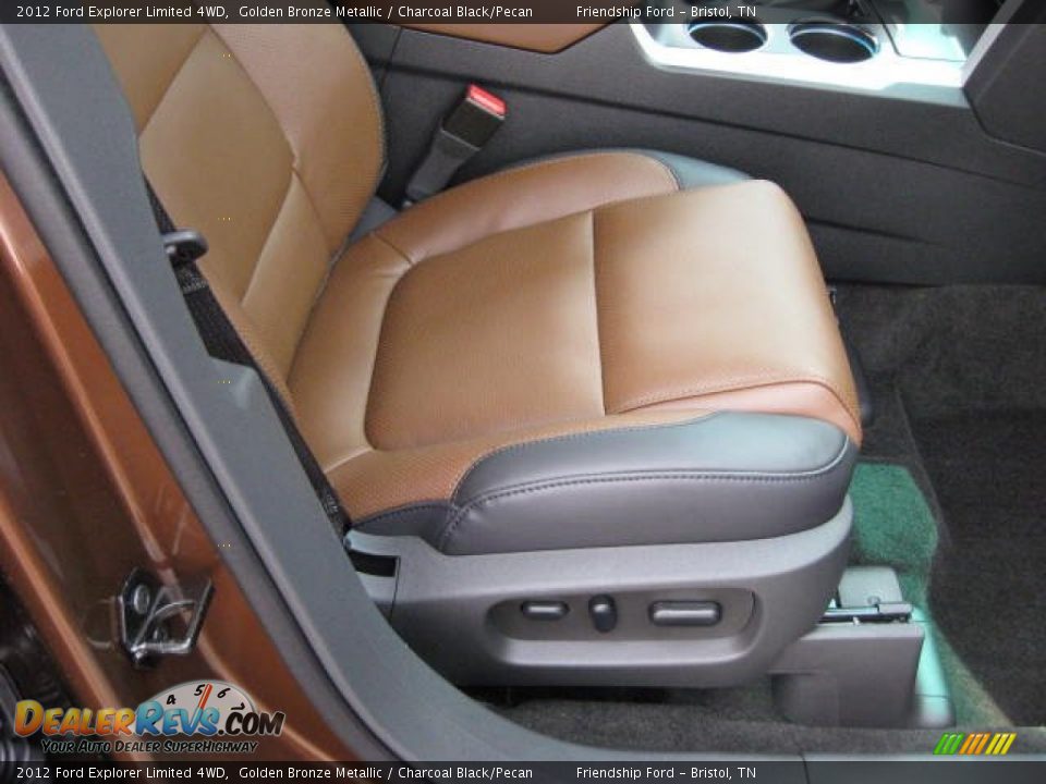 Charcoal Black/Pecan Interior - 2012 Ford Explorer Limited 4WD Photo #19