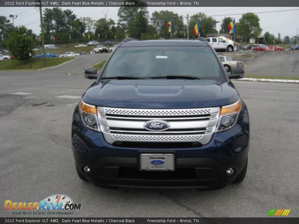 2012 Ford Explorer XLT 4WD Dark Pearl Blue Metallic / Charcoal Black Photo #3