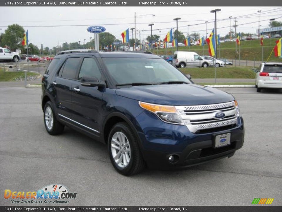 2012 Ford Explorer XLT 4WD Dark Pearl Blue Metallic / Charcoal Black Photo #4