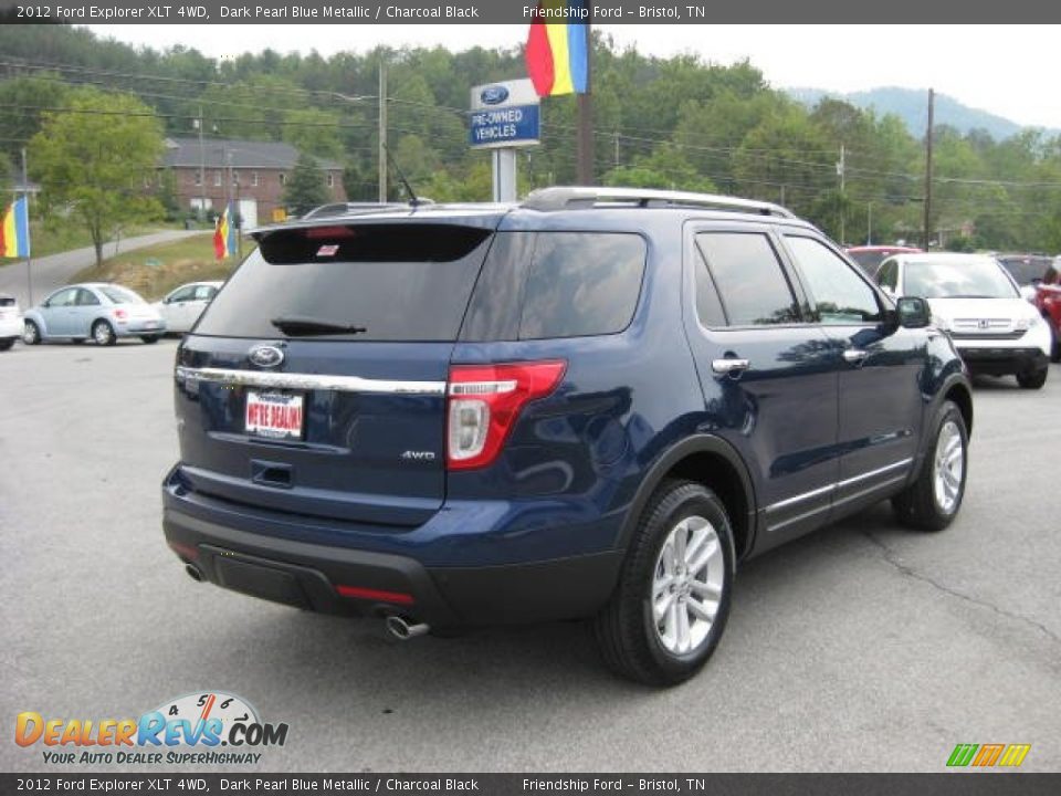 2012 Ford Explorer XLT 4WD Dark Pearl Blue Metallic / Charcoal Black Photo #6