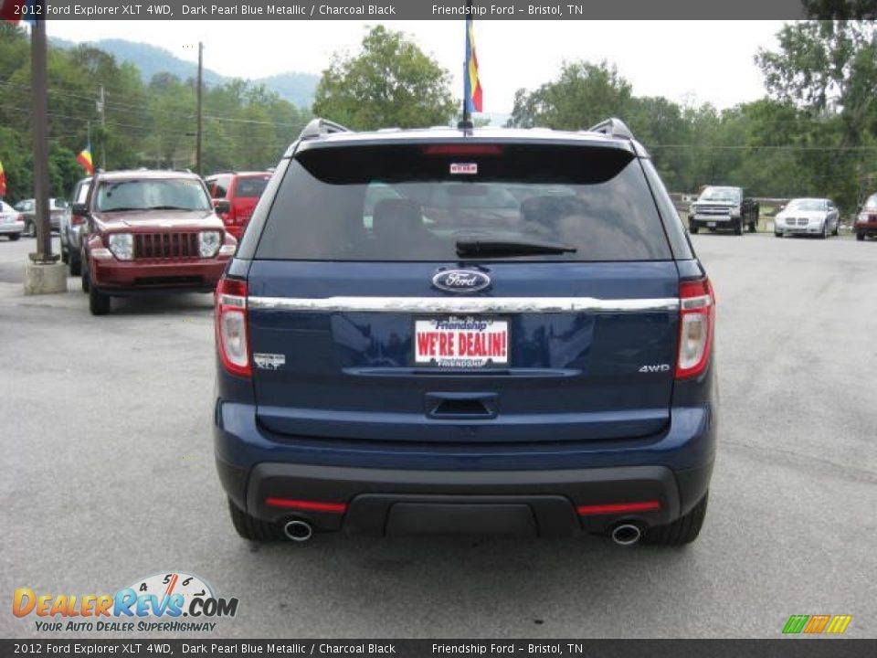 2012 Ford Explorer XLT 4WD Dark Pearl Blue Metallic / Charcoal Black Photo #7