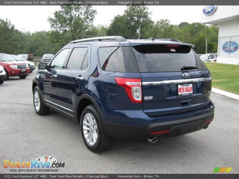 2012 Ford Explorer XLT 4WD Dark Pearl Blue Metallic / Charcoal Black Photo #8